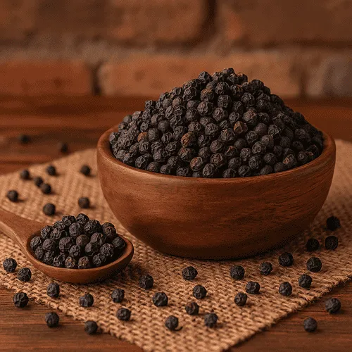 فلفل سیاه ادویه ای پرکاربرد که برای بهبود گردش خون استفاده می شود.