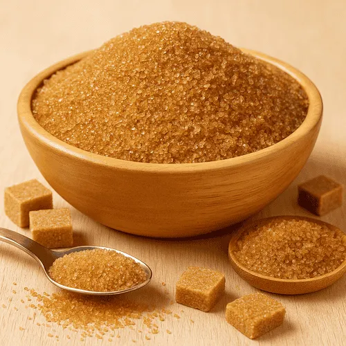 شکر قهوه‌ای بدون افزودنی و مناسب پخت شیرینی و مصارف روزمره