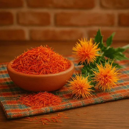 گلرنگ مناسب اختلالات قاعدگی و تقویت قلب و کاهش کلسترول خون