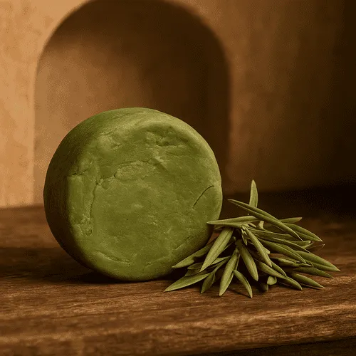 صابون زیتون رودبار برای لطافت پوست و نرمی مو.