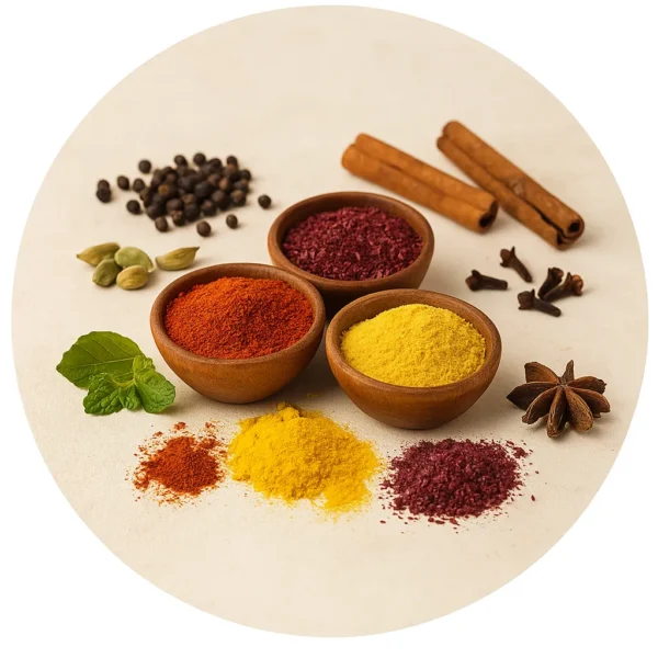 ادویه خالص و خاص و خوش‌عطر که خواص بسیاری در سلامت بدن دارند.